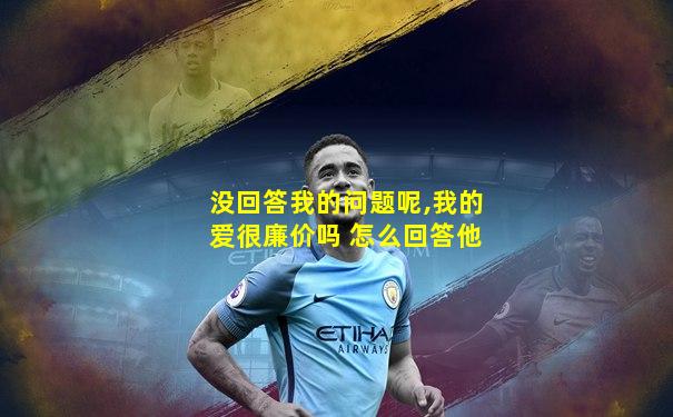 没回答我的问题呢,我的爱很廉价吗 怎么回答他